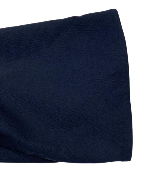 M-premierBLACK（エムプルミエブラック）M-premierBLACK (エムプルミエブラック) ダブルクロスノーカラーショートコート ネイビー サイズ:36の古着・服飾アイテム