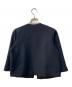 M-premierBLACK (エムプルミエブラック) ダブルクロスノーカラーショートコート ネイビー サイズ:36：7000円