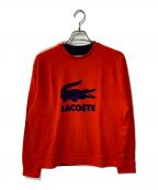LACOSTEラコステ）の古着「ロゴスウェット」｜レッド