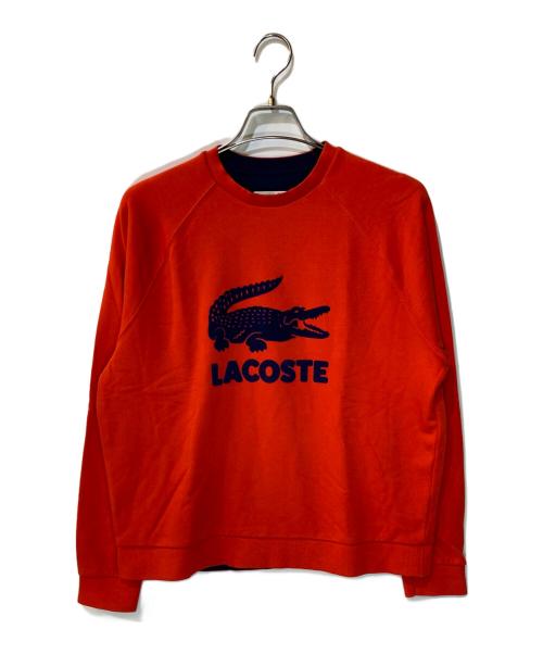 LACOSTE（ラコステ）LACOSTE (ラコステ) ロゴスウェット レッド サイズ:40の古着・服飾アイテム
