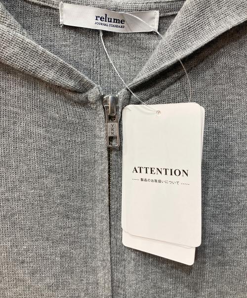 JOURNAL STANDARD relume（ジャーナルスタンダード レリューム）JOURNAL STANDARD relume (ジャーナルスタンダード レリューム) シアーフーディ グレー サイズ:Freeの古着・服飾アイテム