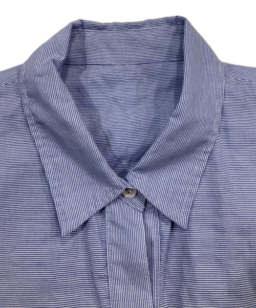 Spick and Span（スピック＆スパン）Spick and Span (スピックアンドスパン) ルーズタックエアリーシャツ ブルー サイズ:Free 未使用品の古着・服飾アイテム