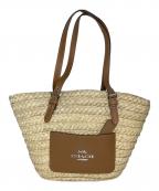 COACHコーチ）の古着「カゴバッグ」｜ベージュ×ブラウン