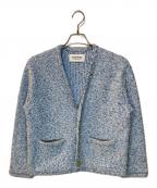 MACPHEEマカフィー）の古着「ツイードニット Vネックカーディガン」｜ブルー
