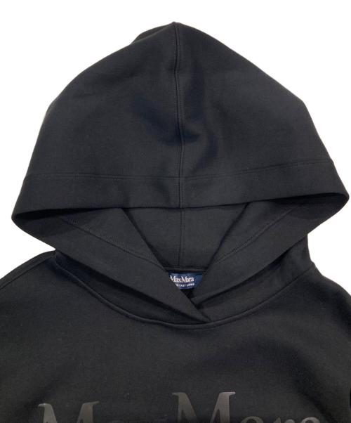 'S Max Mara（エスマックスマーラ）'S Max Mara (エスマックスマーラ) ロゴ パーカー ブラック サイズ:XSの古着・服飾アイテム