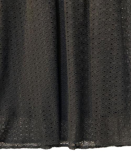 BALLSEY（ボールジィ）BALLSEY (ボールジィ) コラベルレース スキッパーカラーワンピース ブラック サイズ:36の古着・服飾アイテム