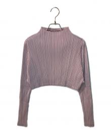 PLEATS PLEASE（プリーツプリーズ）の古着「プリーツカットソー」｜ピンク