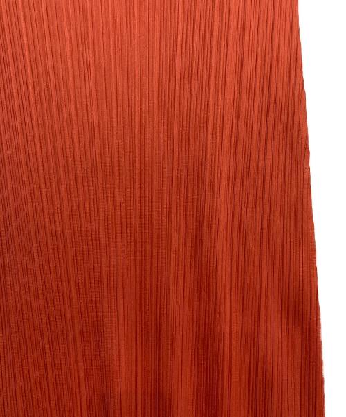 PLEATS PLEASE（プリーツプリーズ）PLEATS PLEASE (プリーツプリーズ) プリーツノースリーブワンピース レッド サイズ:3の古着・服飾アイテム