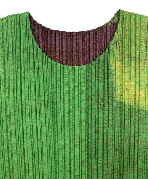 PLEATS PLEASE（プリーツプリーズ）PLEATS PLEASE (プリーツプリーズ) 総柄プリーツカットソー マルチカラー サイズ:3の古着・服飾アイテム