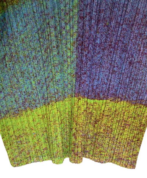 PLEATS PLEASE（プリーツプリーズ）PLEATS PLEASE (プリーツプリーズ) 総柄プリーツカットソー マルチカラー サイズ:3の古着・服飾アイテム