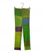 PLEATS PLEASEプリーツプリーズ）の古着「総柄プリーツパンツ」｜マルチカラー