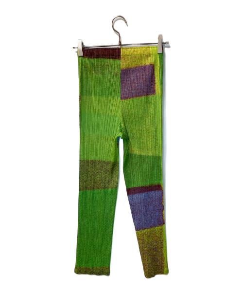 PLEATS PLEASE（プリーツプリーズ）PLEATS PLEASE (プリーツプリーズ) 総柄プリーツパンツ マルチカラー サイズ:34の古着・服飾アイテム