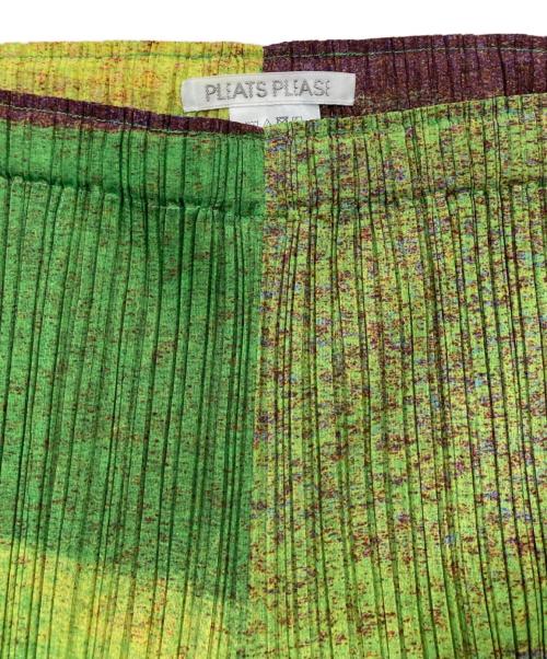 PLEATS PLEASE（プリーツプリーズ）PLEATS PLEASE (プリーツプリーズ) 総柄プリーツパンツ マルチカラー サイズ:34の古着・服飾アイテム