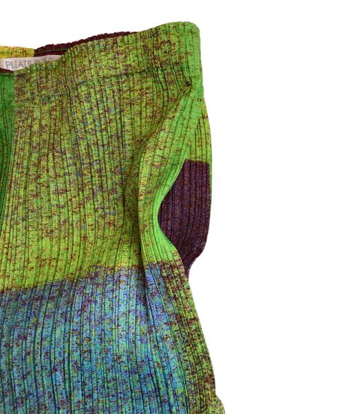 PLEATS PLEASE（プリーツプリーズ）PLEATS PLEASE (プリーツプリーズ) 総柄プリーツパンツ マルチカラー サイズ:34の古着・服飾アイテム