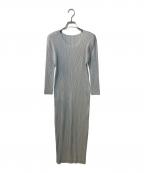 PLEATS PLEASEプリーツプリーズ）の古着「プリーツワンピース」｜ホワイト