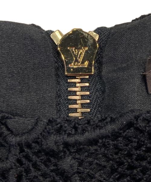 LOUIS VUITTON（ルイ ヴィトン）LOUIS VUITTON (ルイ ヴィトン) レース切り替えワンピース ブラック サイズ:36の古着・服飾アイテム
