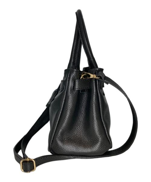 AULENTTI（オウレンティ）AULENTTI (オウレンティ) ベルト付きレザー MIDI BAG バッグ ブラックの古着・服飾アイテム