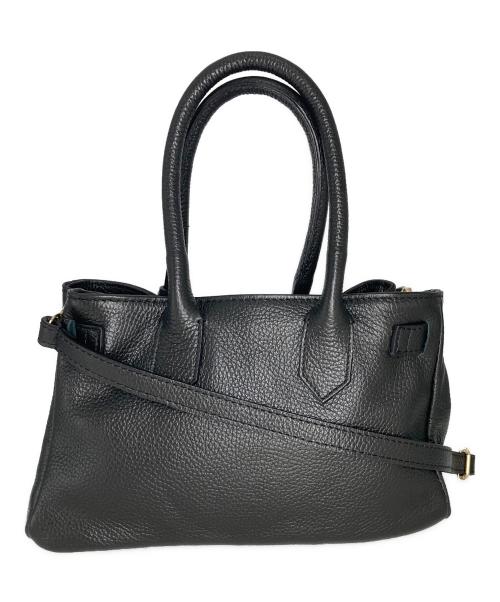 AULENTTI（オウレンティ）AULENTTI (オウレンティ) ベルト付きレザー MIDI BAG バッグ ブラックの古着・服飾アイテム