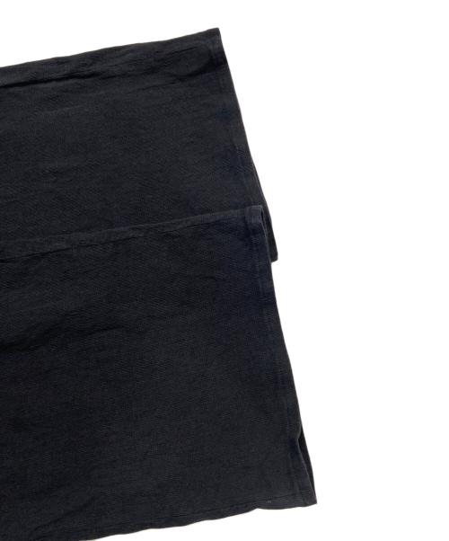 GALERIE VIE（ギャルリーヴィー）GALERIE VIE (ギャルリーヴィー) コットンリネンストレッチ イージーワイドパンツ ブラック サイズ:32の古着・服飾アイテム