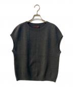 CABANキャバン）の古着「カシミヤ混クルーネックベスト」｜グレー