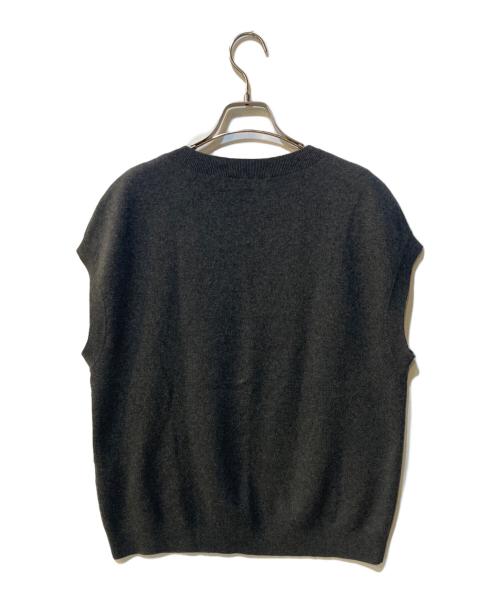CABAN（キャバン）CABAN (キャバン) カシミヤ混クルーネックベスト グレー サイズ:Sの古着・服飾アイテム
