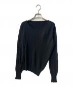 MM6 Maison Margielaエムエムシックスメゾンマルジェラ）の古着「ニット」｜ブラック