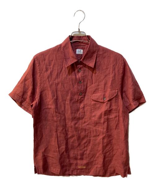 C.P COMPANY（シーピーカンパニー）C.P COMPANY (シーピーカンパニー) ハーフボタンシャツ ワインレッド サイズ:3の古着・服飾アイテム