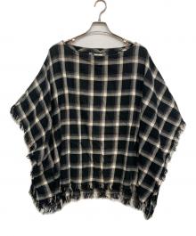 Rags McGREGOR（ラグスマックレガー）の古着「フリンジポンチョ」｜ブラック