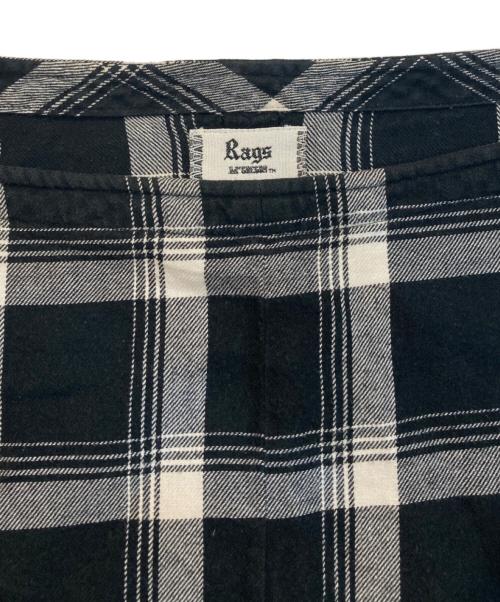 Rags McGREGOR（ラグスマックレガー）Rags McGREGOR (ラグスマックレガー) フリンジポンチョ ブラック サイズ:Freeの古着・服飾アイテム