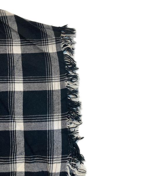 Rags McGREGOR（ラグスマックレガー）Rags McGREGOR (ラグスマックレガー) フリンジポンチョ ブラック サイズ:Freeの古着・服飾アイテム