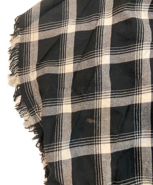 Rags McGREGOR（ラグスマックレガー）Rags McGREGOR (ラグスマックレガー) フリンジポンチョ ブラック サイズ:Freeの古着・服飾アイテム