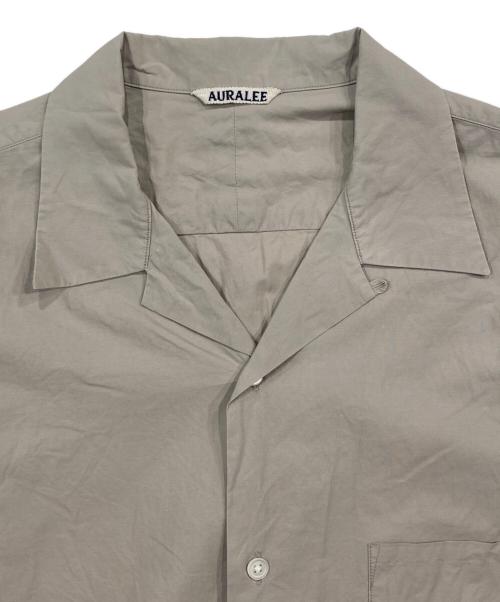 AURALEE（オーラリー）AURALEE (オーラリー) SELVEDGE WEATHER CLOTH HALF SLEEVED SHIRTS ベージュ サイズ:4の古着・服飾アイテム