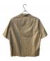 AURALEE (オーラリー) SELVEDGE WEATHER CLOTH HALF SLEEVED SHIRTS ベージュ サイズ:4：9000円
