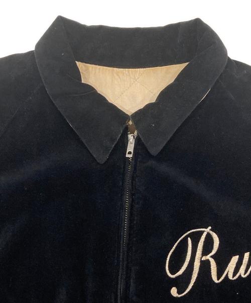 RUDE GALLERY（ルードギャラリー）RUDE GALLERY (ルードギャラリー) 別珍×刺繍スカジャン ホワイト×ブラック サイズ:Mの古着・服飾アイテム