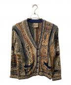 Coogiクージー）の古着「総柄ニットカーディガン」｜マルチカラー