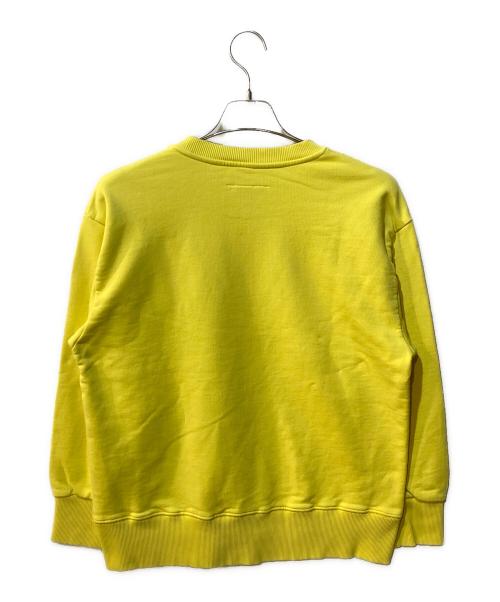 MM6 Maison Margiela（エムエムシックスメゾンマルジェラ）MM6 Maison Margiela (エムエムシックスメゾンマルジェラ) 長袖デザインスウェットプルオーバー イエロー サイズ:14の古着・服飾アイテム