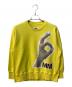 MM6 Maison Margiela（エムエムシックスメゾンマルジェラ）の古着「長袖デザインスウェットプルオーバー」｜イエロー
