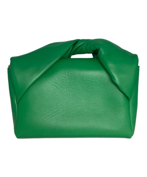 J.W.ANDERSON（ジェイダブリューアンダーソン）J.W.ANDERSON (ジェイダブリューアンダーソン) ミニツイスターレザーミニバッグ グリーンの古着・服飾アイテム