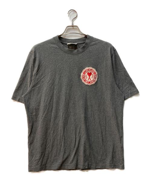 AMI PARIS（アミ パリス）AMI PARIS (アミ パリス) クールネックTシャツ グレー サイズ:Mの古着・服飾アイテム