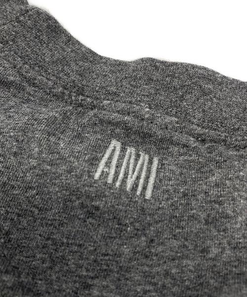 AMI PARIS（アミ パリス）AMI PARIS (アミ パリス) クールネックTシャツ グレー サイズ:Mの古着・服飾アイテム