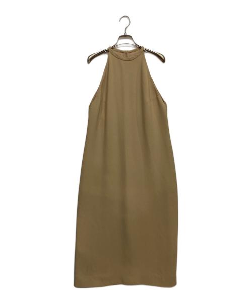 'S Max Mara（エスマックスマーラ）'S Max Mara (エスマックスマーラ) ホルターネックワンピース ベージュ サイズ:40の古着・服飾アイテム