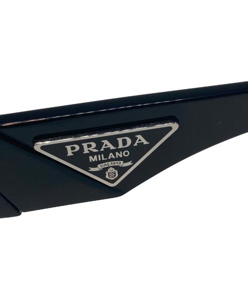 PRADA（プラダ）PRADA (プラダ) トライアングルロゴ サングラス ブラック サイズ:55□17の古着・服飾アイテム