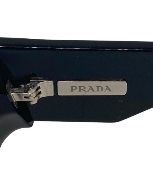 PRADA（プラダ）PRADA (プラダ) トライアングルロゴ サングラス ブラック サイズ:55□17の古着・服飾アイテム
