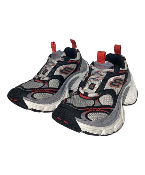 BALENCIAGA（バレンシアガ）BALENCIAGA (バレンシアガ) 10XLローカットボリュームスニーカー グレー×レッド サイズ:26.5ｃｍの古着・服飾アイテム