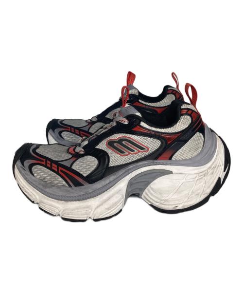 BALENCIAGA（バレンシアガ）BALENCIAGA (バレンシアガ) 10XLローカットボリュームスニーカー グレー×レッド サイズ:26.5ｃｍの古着・服飾アイテム