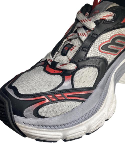 BALENCIAGA（バレンシアガ）BALENCIAGA (バレンシアガ) 10XLローカットボリュームスニーカー グレー×レッド サイズ:26.5ｃｍの古着・服飾アイテム