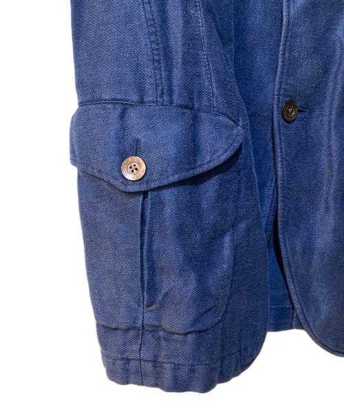 BOGLIOLI（ボリオリ）BOGLIOLI (ボリオリ) LINEN SAFARI K.JACKET ブルー サイズ:48の古着・服飾アイテム