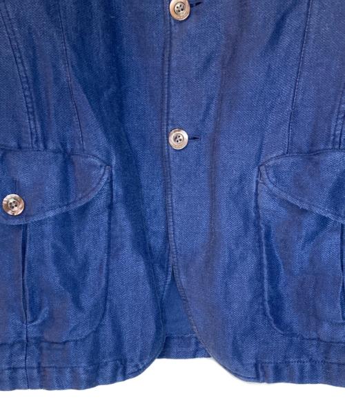 BOGLIOLI（ボリオリ）BOGLIOLI (ボリオリ) LINEN SAFARI K.JACKET ブルー サイズ:48の古着・服飾アイテム