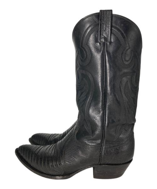 TONY LAMA（トニーラマ）TONY LAMA (トニーラマ) リザード ウェスタンブーツ ブラック サイズ:8.5の古着・服飾アイテム