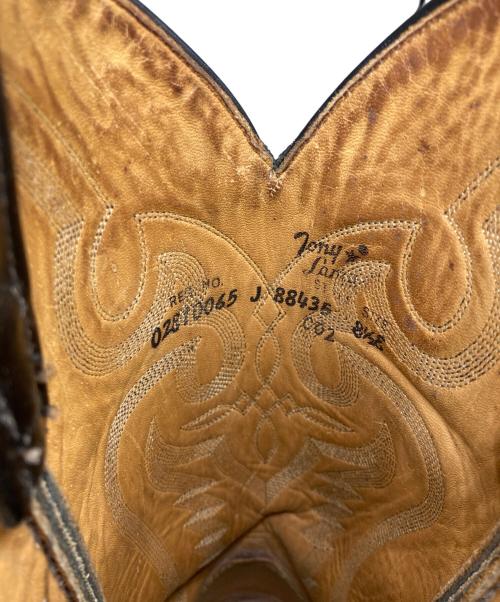 TONY LAMA（トニーラマ）TONY LAMA (トニーラマ) リザード ウェスタンブーツ ブラック サイズ:8.5の古着・服飾アイテム